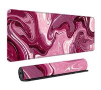 Fluid Art Mousepad Large 800x400mm XL Mouse Mat with Vibrant Liquid Flow Design Micro-Weave Cloth Surface Precision Control Non-Slip Base for Laptop Computer Work and Home Office Setup