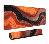 Fluid Art Mousepad Large 800x400mm XL Mouse Mat with Vibrant Liquid Flow Design Micro-Weave Cloth Surface Precision Control Non-Slip Base for Laptop Computer Work and Home Office Setup