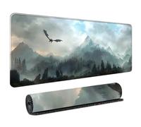 Fluid Art Mousepad Large 800x400mm XL Mouse Mat with Vibrant Liquid Flow Design Micro-Weave Cloth Surface Precision Control Non-Slip Base for Laptop Computer Work and Home Office Setup