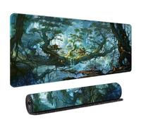 Fluid Art Mousepad Large 800x400mm XL Mouse Mat with Vibrant Liquid Flow Design Micro-Weave Cloth Surface Precision Control Non-Slip Base for Laptop Computer Work and Home Office Setup