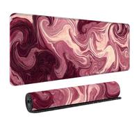 Fluid Art Mousepad Large 800x400mm XL Mouse Mat with Vibrant Liquid Flow Design Micro-Weave Cloth Surface Precision Control Non-Slip Base for Laptop Computer Work and Home Office Setup
