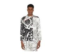 Fluid Asymmetric Shirt- male- Honey Fucking Dijon- Casual Shirts- White- S- Shirts S