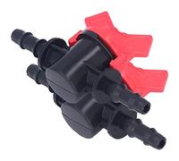 Fluid Control Valve, 2Pcs Water Regulator Liquid Control Stop Valve Straight Through Valve for Home Construction Site (8MM Flow Regulator)