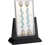 Fluid Dynamics Demonstration Model, Unidirectional Flow Hourglass, 7-Level Channel, Forward/Reverse Function, Anti-Backflow Design for Physical Science Labs
