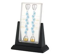 Fluid Dynamics Demonstration Model, Visual Fluid Mechanics Flow Hourglass, Non-return Flow Rule Display Model, 7 Layered Diversion Structures, 137.5° Golden Split Angle, for Classroom, Home