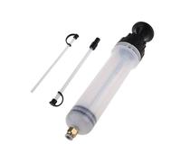 Fluid Extraction Syringe for Automotive Fluids - 200cc Plastic Transfer Pump with 30cm Tube for Brake, Oil & Coolant