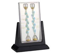 Fluid Flow Demonstrator with Unidirectional Flow Hourglass, 137.5° Bifurcation Angle, Anti-backflow Physics Science Kit for Classroom & Desk Decor