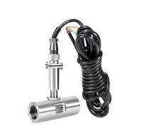 Fluid Flow Meter Turbine Flowmeter Sensor Inner Thread Connection 304 Stainless Steel Pulse Output Turbine Flowmeter(DN15)