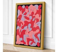 Fluid Forms Modern Canvas Wall Art Print 36x24 Inch (91 x 61 cm)
