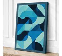 Fluid Geometries Modern Canvas Wall Art Print 36x24 Inch (91 x 61 cm)