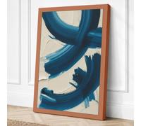 Fluid Gesture Abstract Canvas Wall Art Print 30x20 Inch (76 x 51 cm)