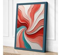 Fluid Motion Abstract Canvas Wall Art Print 30x20 Inch (76 x 51 cm)