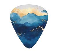Fluid ocean Guitar picks in thin, medium, and thick sizes, 12-piece set, suitable for electric guitar and various instruments