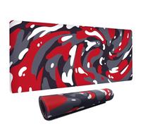 Fluid Pattern XXL Mouse Pad,Super Thick Waterproof Fluid Pattern Large Gaming Mousepad with Stitched Edge,Mouse Computer Desk Accessories,Non-Slip Base Mouse Keyboard Mat 800X400X4mm