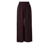 Fluid Printed Wide Leg Viscose Blend Trousers Women QS Rouge 42