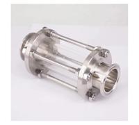Fluid Quick-fit Sight Glass， 38mm 1-1/2" SUS 304 Stainless Steel Fitting 1.5" Tri Clamp Flow Sight Glass for Homebrew Dairy Product