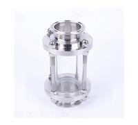 Fluid Quick-fit Sight Glass， Brewing Diopter 2" Tri Clamp x 45mm 1-3/4" Pipe OD SUS 304 Stainless Steel Flow Sight Glass Homebrew Beer