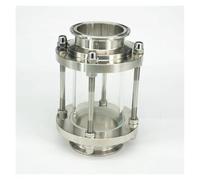Fluid Quick-fit Sight Glass， Fit 63mm Pipe OD 2.5" Tri Clamp SS304 Flow Sight Glass Dipoter