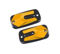 Fluid Reservoirs Cover For VFR 800X/800F/800 For VFR800X For VFR800F For VFR800 For VFR1200X Motorcycle Front Brake Clutch Cylinder Fluid Reservoir Cover Oil Cup Cap(YELLOW)