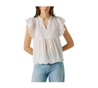 Fluid Ruffle Shoulder Blouse - female - Pepe Jeans - Blouses - White - XS - Blouses & Shirts XS
