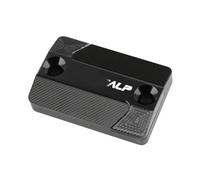 Fluid Tank part Modified Motorcycle Front Brake Fluid Fuel Reservoir Cover Oil Tank Cap For H-ONDA TRANSALP XL600V XL650V XL700V XL 600 650 700 V XLV(Black- Silver)