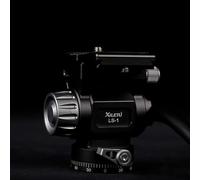 Fluid Tripod Head - Compact Lightweight Aluminum Alloy with 360° Panoramic Rotation, Quick Release Plate and Detachable Handle for Smooth Video Recording and Photography