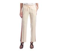 Fluid Trousers with Multicolor Side Band, female, Zadig & Voltaire, Straight Trousers, Beige, XS, Trousers XS