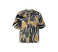 Fluid Viscose Blend Blouse with Gathering and All-Over Print Women's s.Oliver Jaune 46
