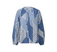 Fluid Viscose Blouse with Ruffles and All-Over Print for Women s.Oliver Bleu 36
