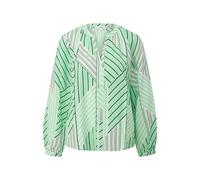 Fluid Viscose Blouse with Ruffles and All-Over Print for Women s.Oliver Vert 34