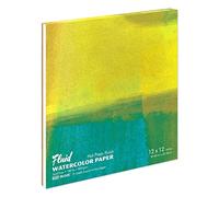 Speedball Fluid White Hot Press Watercolour Paper Block 12 x 12inch