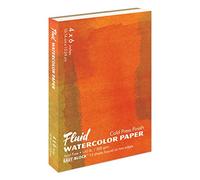 Fluid Watercolor Paper 880046 140LB Cold Press 4 x 6 Block, 15 Sheets