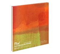 Fluid Watercolor Paper 881212 140LB Cold Press 12 x 12 Block, 15 Sheets