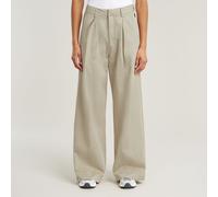 Fluid Wide Leg Pants - Beige - Women 32