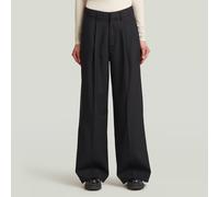 Fluid Wide Leg Pants - Black - Women 25