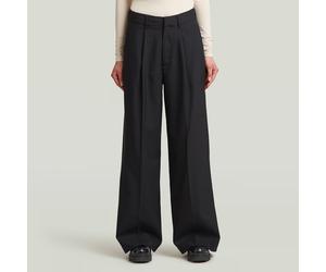 Fluid Wide Leg Pants - Black - Women 30