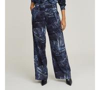 Fluid Wide Leg Pants - Multi color - Women 28-30
