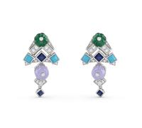 FLUIDABLE Lab Grown Gemstone Dangle Drop Earrings For Women, Colourd Stone D Colour VVS1 Lab Grown Diamond, 2mm Real White Gold Plated 925 Sterling Silver Earring, Gift For Birthday Anniversary(Beata)