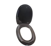 Fluidmaster 15126T-0002-80 Toilet, White, Puma Seat Black