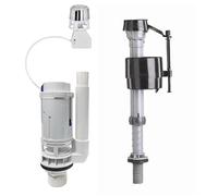 Fluidmaster Bottom Entry Fill Valve and Button Operated Dual Flush Valve Kit