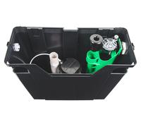 Fluidmaster Concealed Compact Cistern With Airgap Compliant Dual Flush Side Entry Plastic Shank Water Saving Fill Valve Button Included FMCONCIS015