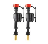 Fluidmaster PRO45B Twin Pack Bottom Entry Fill Valve, 1/2″ Heavy-Duty Brass Shank, Adjustable Height, Anti-Siphon Protection, Noise-Free Fast Refill, Minimal Water Hammer, 5-Year Warranty