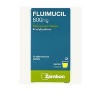 Fluimucil Effervescent Tablets 10s |Powerful Mucus Relief & Chest Congestion Support - 600mg