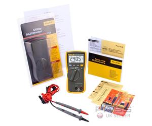 Fluke 113 True RMS Utility HVAC Digital Multimeter + Test Leads - Genuine UK