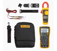 Fluke 117 Multimeter +323 Clamp Meter Electrician’s Combo Kit - Optional Cali