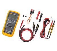 Fluke 87V Max True-RMS Digital Multimeter with Solar Test Lead Kit, CAT III 1000v Rated Multimeter, Waterproof and Dustproof IP67 Case, and MC4 Test Leads and Holster