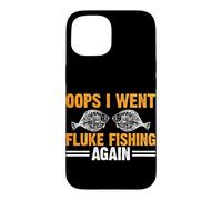 Fluke Fishing Lover for Angler or Flounder Fishing Design Case for iPhone 15