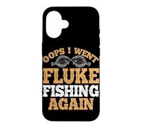 Fluke Fishing Lover for Angler or Flounder Fishing Design Case for iPhone 16