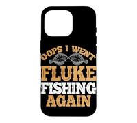 Fluke Fishing Lover for Angler or Flounder Fishing Design Case for iPhone 16 Pro