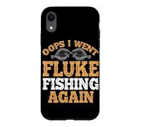 Fluke Fishing Lover for Angler or Flounder Fishing Design Case for iPhone XR